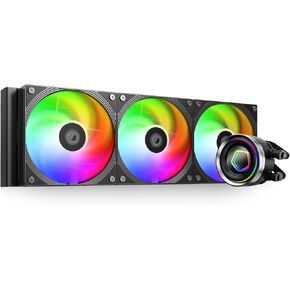 ID-COOLING FX360 INF 360mm Liquid CPU Cooler, AIO Cooler with ARGB Infinity Mirror Effect, 3x120mm Daisy-Chained Fans Low-Noise Operating 27.2dB(A) Max., Intel LGA1851/1700/1200/115X & AMD AM5/AM4 in Kuwait