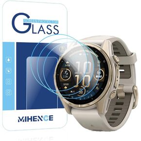 Screen Protector Compatible for Garmin Fenix 8 43 mm AMOLED Smartwatch, 9H Tempered Glass Protective Film (3 PCS)