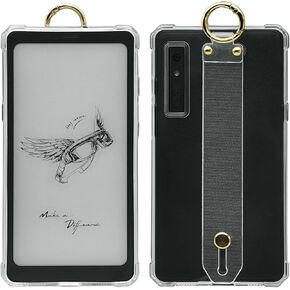 Hand-held Clear Designed for Onyx Boox Palma Case 6.13" Back Cover, [Reinforced Corners] Lightweight, Scratch-Proof Portable Buckle Silicone Cover (Hand Strap Style)