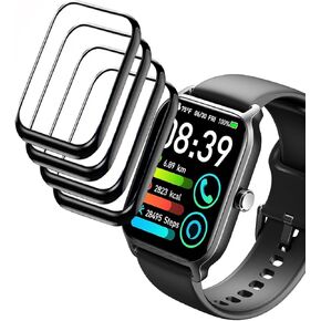 Full Coverage 3D Screen Protector Compatible for IDW13 1.8" of Woneligo, Faweio, Amzhero, TOOBUR, VRPEFIT, Konitee, Gydom, IDW15 Fitpolo TMHAI,MILOUZ IDW19 1.8" Smart Watch [4-Pack]