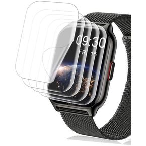 [5 Pack] for P95 2.01" Smartwatch Soft Screen Protector, Case Friendly HD Clear [Anti-Scratch] [Bubble Free] [Anti-Fingerprint] PET Film for Popglory ZOSKVEE P95 / P95 2.01" Smart Watch