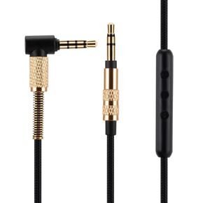 Replacement Audio Cable for Marshall headphones, Compatible with Monitor Monitor II Major 2 II Major 3 III Major 4 IV Mid Headphones 3.5mm Male Stereo Jack Cord, 4 Ft , Inline Mic/Remote Control