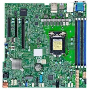 Supermicro X12STH-F Micro-ATX Server Motherboard C256 LGA-1200, Daul LAN 1GbE