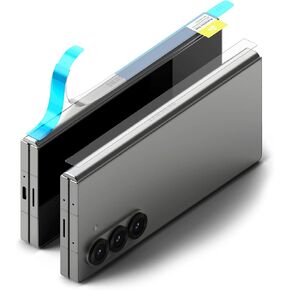 Ringke Hinge Dual Easy Film Compatible with Samsung Galaxy Z Fold 6 Hinge Protector (Not Screen Protector) 0.002 Inches TPU Hinge Cover Designed for Galaxy Z Fold 6, 5, 4 Protector - 2 Pack