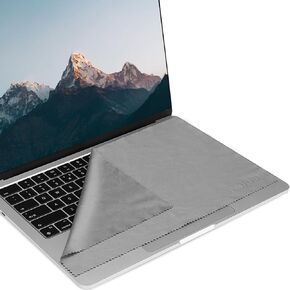 MOSISO 2 Pack Screen Keyboard Imprint Protection, 13 inch Soft Laptop Microfiber Liner Cleaning Cloth, Laptop Keyboard Protector Compatible with MacBook Pro/Air 13 inch/Pro 14 inch, Black