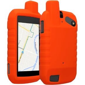 kwmobile Case Compatible with Garmin Montana 700i /750i - GPS Handset Navigation System Soft Silicone Skin Protective Cover - Orange