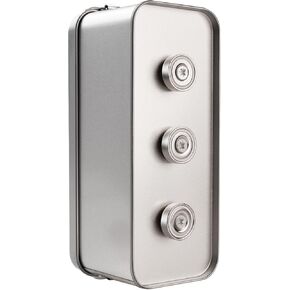 Upgraded Metal Waterproof Magnetic GPS Tracker Box, Magnetic Key Holder for Car Fit for GL300, GL200, GL300W, Fit Most Brands GPS, Magnetic GPS Tracker Holder Case Under Car Magnetic Stash Box, Silver