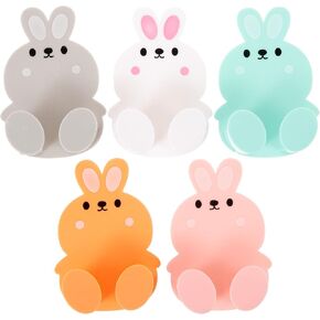 Homoyoyo 5pcs Multifunctional Socket Hook Power Cable Storage Bathroom Hooks Plastic Hooks for Wall Power Plug Hooks Wall Power Plug Organizers Kitchen Plug Holder Abs Wall Hanging Adhesive
