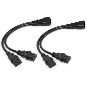 2 حزمة UPS Server Y Splitter C14 إلى 2 × C13 سلك كابل محول الطاقة in Kuwait