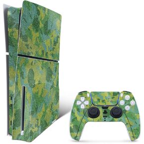 غلاف MightySkins اللامع المتوافق مع حزمة Playstation 5 PS5 Slim Disk Edition - حقل عباد الشمس | لمسة نهائية لامعة متينة وشديدة اللمعان | سهل التطبيق | صنع في الولايات المتحدة الأمريكية