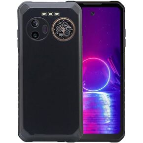 Case for IIIF150 B2 Ultra + Glass Screen Protector Tempered Film - Transparent Silicone Soft Flexible Bumper Shockproof TPU Protective Cover Shell for IIIF150 B2 Ultra (Black)