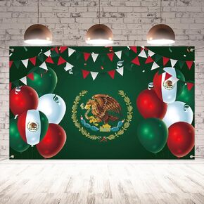 Mexican Independence Day Backdrop for Photography Viva Mexico Banner Mexico Independence Day Decor Mexican Fiesta Party Decorations and Supplies