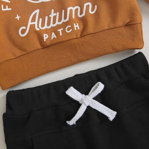 Ynibbim Halloween Baby Boy Girl Outfit قمصان وسراويل اليقطين لحديثي الولادة بأكمام طويلة وبلوزات مجموعة ملابس الأطفال الصغار in Kuwait