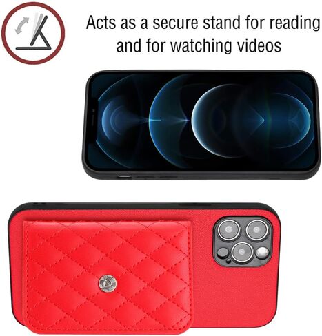 ANSHOW Wallet Case [RFID Blocking]: Cute Leather Case with Card Holder for Women Girls, Protective Purse with Strap Slim Luxury Flip Durable Bag Design in Saudi Arabia