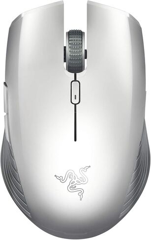 Razer Atheris Ambidextrous Wireless Mouse: 7200 DPI Optical Sensor, 350 Hr Battery Life, USB Wireless Receiver & Bluetooth Connection, Mercury White in Saudi Arabia