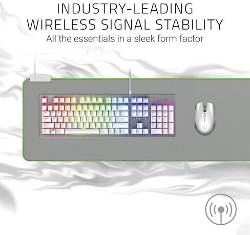 Razer Atheris Ambidextrous Wireless Mouse: 7200 DPI Optical Sensor, 350 Hr Battery Life, USB Wireless Receiver & Bluetooth Connection, Mercury White in Saudi Arabia