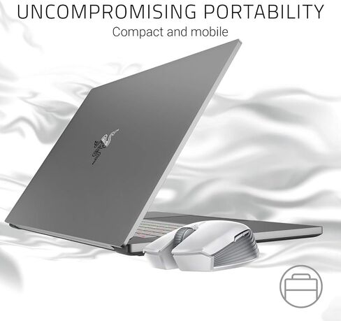Razer Atheris Ambidextrous Wireless Mouse: 7200 DPI Optical Sensor, 350 Hr Battery Life, USB Wireless Receiver & Bluetooth Connection, Mercury White in Saudi Arabia