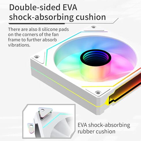 SAMA YF1202I مراوح حافظة PWM ARGB120mm باللون الأسود، 4Pin PWM 5V 3Pin ARGB تدفق هواء عالي منخفض الضوضاء مروحة تبريد مرآة لا متناهية in Kuwait