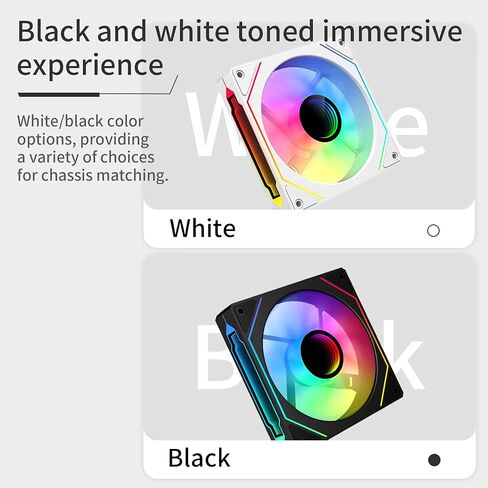 SAMA YF1202I مراوح حافظة PWM ARGB120mm باللون الأسود، 4Pin PWM 5V 3Pin ARGB تدفق هواء عالي منخفض الضوضاء مروحة تبريد مرآة لا متناهية in Kuwait