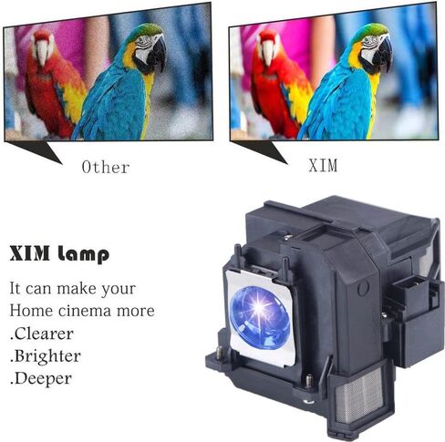 XIM ELPLP80 /V13H010L80 Projector Lamp with Housing Compatible for Epson BrightLink 585Wi BrightLink 595Wi BrightLink Pro 1420 Wi BrightLink Pro 1430 Wi Powerlite 580/Powerlite 585W in Kuwait
