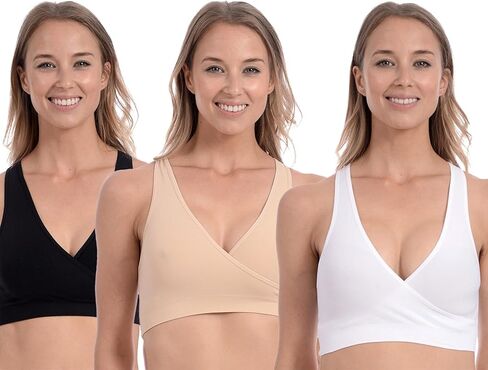 Patricia Lingerie Women Nursing Maternity Racerback Crossover Sleep Bra in Saudi Arabia