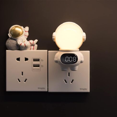 Astronaut Light Cute LED Night lamp with USB Rechargeable,Silicone Nightlight,Portable Bedroom Bedside lamp for Kids Room Girls Boys Gifts Kids' Room Decor Lamps Green in Kuwait