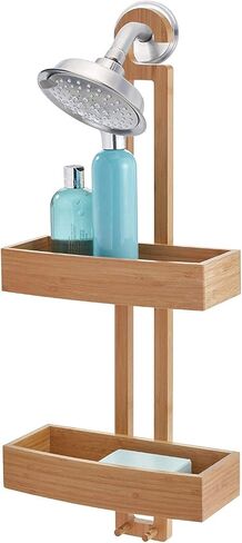 iDesign Rectangular Bamboo Waste Basket, The Formbu Collection – 10.5" x 5.75" x 10", Natural Wood Finish in Kuwait