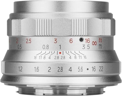 35mm F1.2 MF APS-C Manual Focus Prime Lens for Panasonic Olympus Micro 4/3 Mirrorless Cameras, MFT Large Aperture, Fit for LUMIX G7, G7KS, GX85, GX9, G95, GH5, GH6, G100, G9-Black in Kuwait
