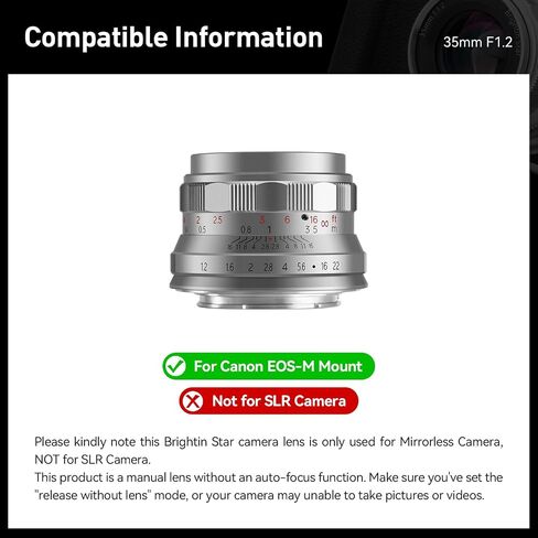35mm F1.2 MF APS-C Manual Focus Prime Lens for Panasonic Olympus Micro 4/3 Mirrorless Cameras, MFT Large Aperture, Fit for LUMIX G7, G7KS, GX85, GX9, G95, GH5, GH6, G100, G9-Black in Kuwait