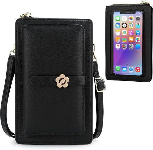 DOB SECHS Leather Small Phone Wallet Purse Cross Body for Women with Mini Coin Bag Pouch Travel Side Purses in Saudi Arabia