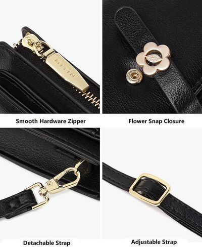 DOB SECHS Leather Small Phone Wallet Purse Cross Body for Women with Mini Coin Bag Pouch Travel Side Purses in Saudi Arabia
