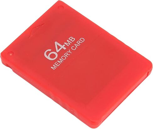Game Memory Card, 64MB PS2 High Speed Game Memory Card Supports All Games and FMCB1.966 for PS2(red) in Saudi Arabia