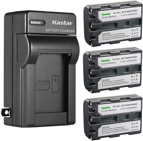 Kastar 2-Pack Battery and AC Wall Charger Replacement for Sony DCR-DVD100, DCR-DVD101, DCR-DVD200, DCR-DVD201, DCR-DVD300, DCR-DVD301, DCR-DVD91, DCR-HC14, DCR-HC15, DCR-HC88, DCR-PC6, DCR-PC8 in Saudi Arabia
