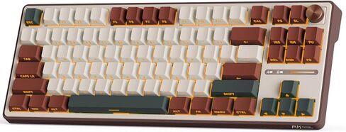 لوحة مفاتيح ميكانيكية RK ROYAL KLUDGE R87 Pro مع مقبض، لوحة مفاتيح لاسلكية للألعاب بنسبة 75% RGB مع اتصال بلوتوث/2.4G/سلكي، غطاء مفاتيح PBT مطبوع جانبيًا، QMK/VIA، مفتاح ماتشا خطي قابل للتبديل السريع in Kuwait