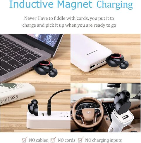Mini Bluetooth Earbud Smallest Wireless Invisible Headphone with 6 Hour Playtime for iPhone and Android Smart Phones; in Microphone for Hands Free Calling, Volume Control,Sweat-Resistant,Lightweight in Saudi Arabia