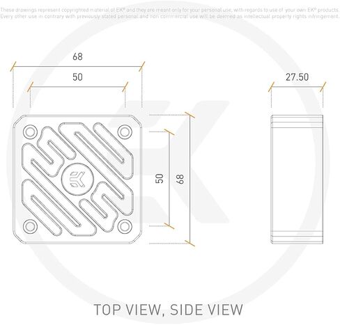 EK Water Blocks 3831109844113 قطعة وملحقات لأنظمة تبريد أجهزة الكمبيوتر المبرد in Kuwait