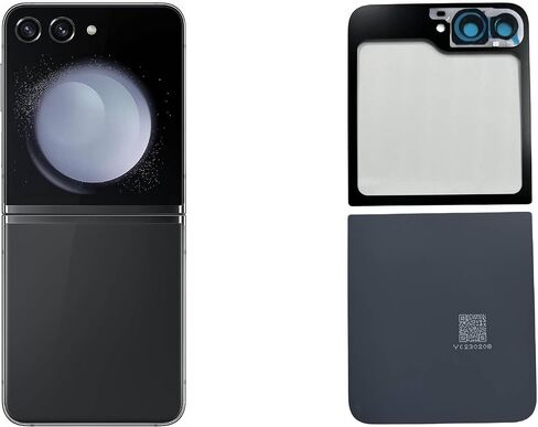 Galaxy Z Flip 5 Back Glass Replacement for Samsung Galaxy Z Flip 5 Back Cover Glass with Pre-Installed Tape and Camera Lens+Tools (Graphite) in Saudi Arabia