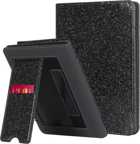 CoBak Case with Stand for Kindle Paperwhite - Durable PU Leather Cover with Auto Sleep Wake, Card Slot, Hand Strap Feature - Fits Kindle Paperwhite 11th Generation 6.8" Signature Edition 2021 Released in Saudi Arabia