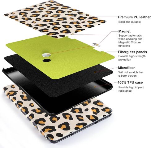 CoBak Case for Kindle Paperwhite - All New PU Leather Cover with Auto Sleep Wake Feature for Kindle Paperwhite Signature Edition and Kindle Paperwhite 11th Generation 2021 Released in Saudi Arabia