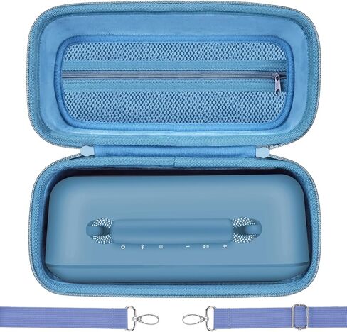 حافظة محمولة لمكبر الصوت Bose SoundLink Max، حقيبة حمل صلبة، حقيبة سفر مقاومة للماء مع حزام كتف ومقبض - أسود in Kuwait