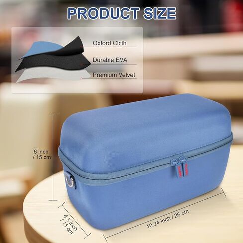 حافظة محمولة لمكبر الصوت Bose SoundLink Max، حقيبة حمل صلبة، حقيبة سفر مقاومة للماء مع حزام كتف ومقبض - أسود in Kuwait