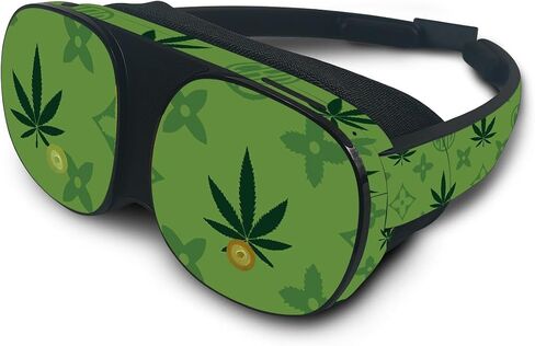MightySkins Skin Compatible with HTC Vive Flow - CBD Green | Protective, Durable, and Unique Vinyl Decal wrap Cover | Easy to Apply, Remove, and Change Styles in Saudi Arabia