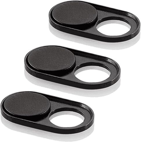 ACONETMAX Webcam Cover Slide, Magnetic Ultra-Thin Metal Camera Cover for MacBook Pro, iMac, Laptop, PC, iPad, iPhone, Smartphone, MacBook Accessories Protect Your Visual Privacy (Black-2 Pack) in Saudi Arabia