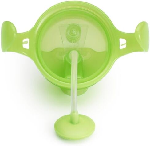 Munchkin Weighted Straw Sippy Cups for Toddlers 7oz, Leak Proof, Freezer/Dishwasher Safe, Easy to Hold - Great toddler cups with straws, Supports Straw-use Education, Straw Cups (Green) in Saudi Arabia