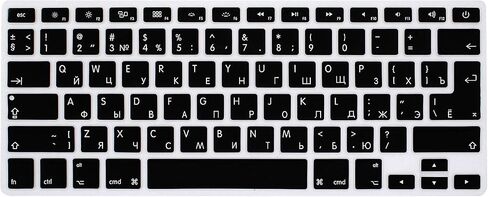غطاء لوحة مفاتيح باللغة العربية لجهاز MacBook Pro 13 بوصة 15 بوصة 17 بوصة (مع أو بدون شاشة عرض ريتينا) غلاف سيليكون لجهاز iMac وAir 13 بوصة، إصدار الولايات المتحدة الأمريكية والأوروبية - عربي/إنجليزي in Kuwait
