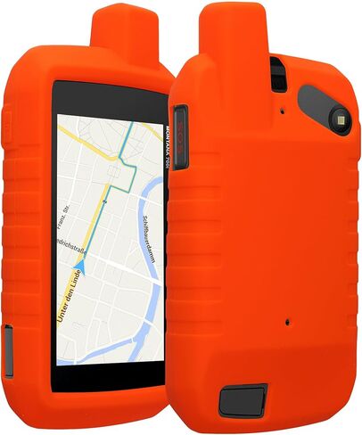 kwmobile Case Compatible with Garmin Montana 700i /750i - GPS Handset Navigation System Soft Silicone Skin Protective Cover - Orange in Saudi Arabia