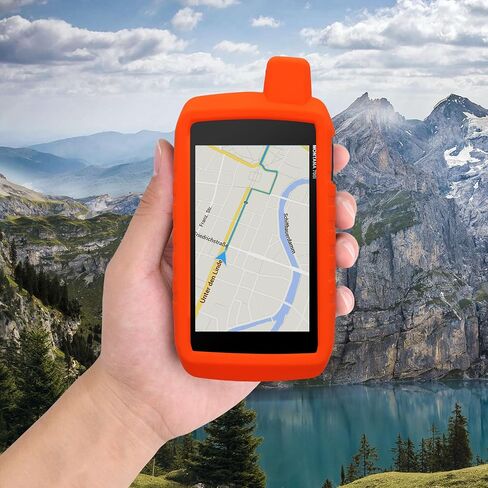 kwmobile Case Compatible with Garmin Montana 700i /750i - GPS Handset Navigation System Soft Silicone Skin Protective Cover - Orange in Saudi Arabia
