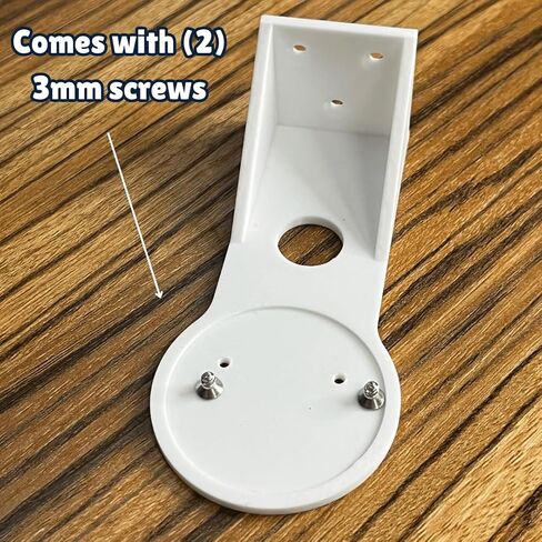 Bracket Mount Compatible with Ring Stick Up Camera | Overhang or Ceiling Mounting Bracket for Indoor or Outdoor Use | Made in USA (Stick Up, White) in Saudi Arabia