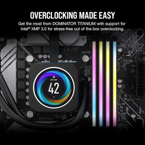 CORSAIR Dominator Titanium RGB DDR5 96GB (2x48GB) DDR5 7000MHz CL40 Intel XMP iCUE Compatible Computer Memory – Black (CMP96GX5M2B7000C40) in Saudi Arabia