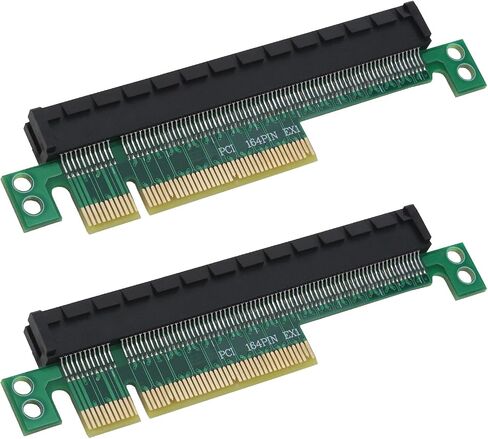 2PCS PCI-E 8X to 16x Expander Converter Riser Card Adapter Male to Female Expansion PCI-E 16X Extension Card Riser Card Protection Card in Saudi Arabia